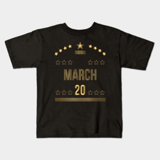 March 20 Kids T-Shirt